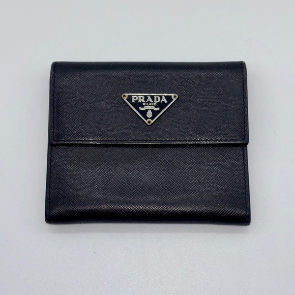 Prada Leather Compact Wallet - Picture 1 of 8